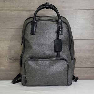 Tumi Stanton Indra Gray Coated Canvas Leather Men's Backpack